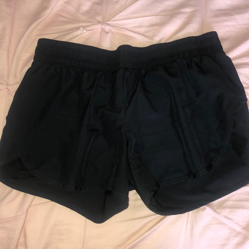 Black athletic shorts